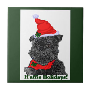 Carreau Noël d'Affenpinscher