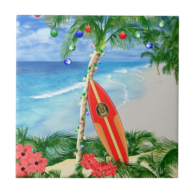 Carreau Noël de plage (Devant)
