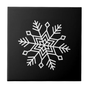 Carreau Noël d'hiver Flocon de neige Correspondant à la fa