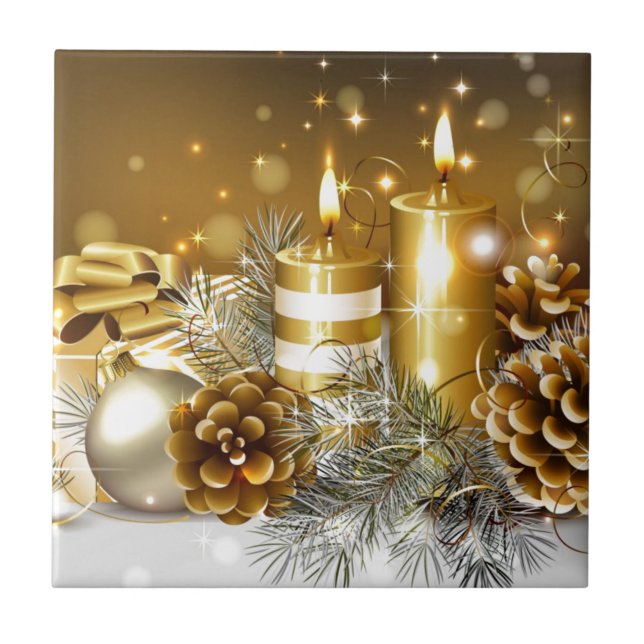 Carreau Noël doré (Devant)