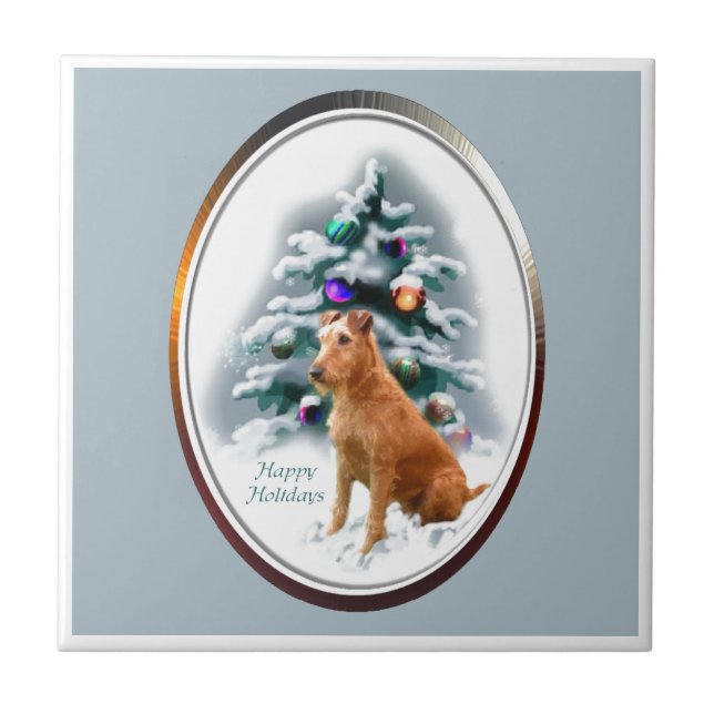 Carreau Noël irlandais Terrier (Devant)