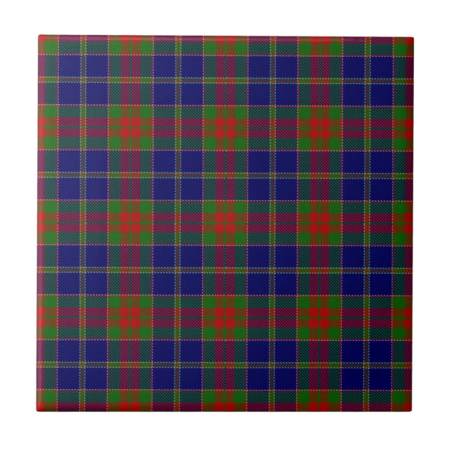Carreau Noël Matin écossais Tartan Motif (Devant)