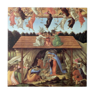 Carreau Noël, Nativité, Naissance du Christ de Botticelli