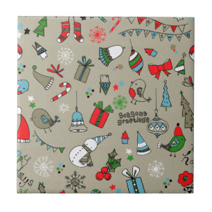 Carreau Noël Noël Noël motif