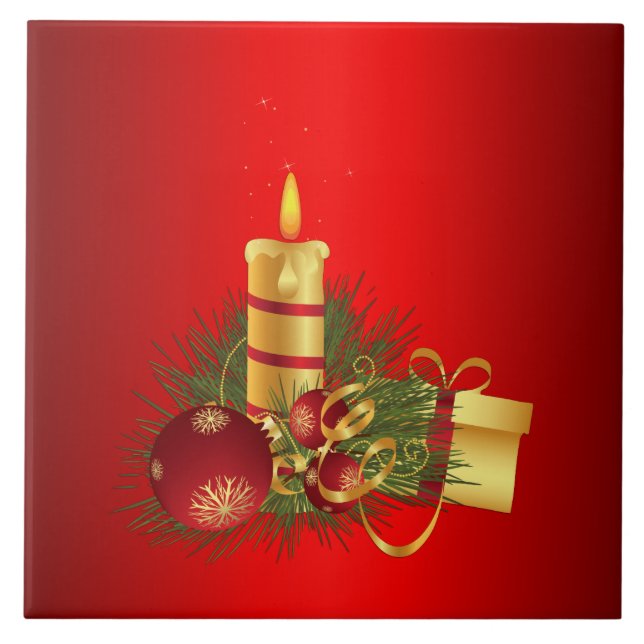 Carreau Noël rouge (Devant)