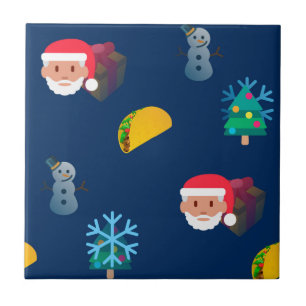 Carreau noël taco emoji