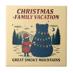 Carreau Noël Vacances dans le parc national des Montagnes 