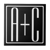Noir & Blanc | Initiales de couple