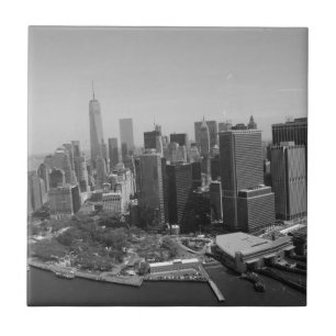 Carreau Noir blanc New York City Skyline