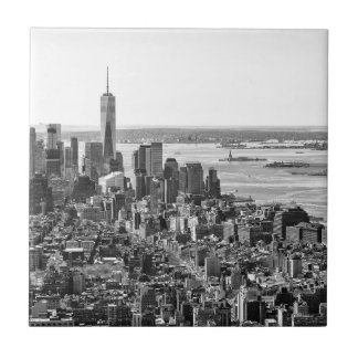 Carreau Noir blanc New York City Skyline