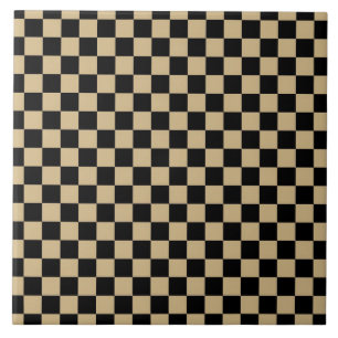Carreau Noir et Tan Checkered