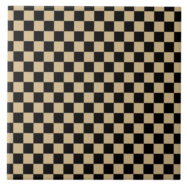 Carreau Noir et Tan Checkered (Devant)
