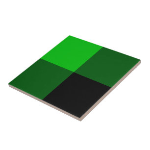Carreau Noir et vert