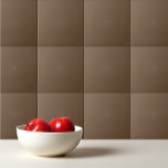 Carreau Noix de cacao solide<br><div class="desc">Design marron cacao solide.</div>