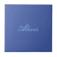 Nom Calligraphie Script Simple Bleu