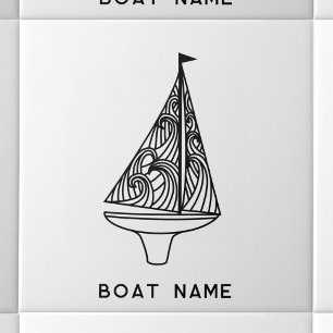 Carreau Nom du bateau à voile