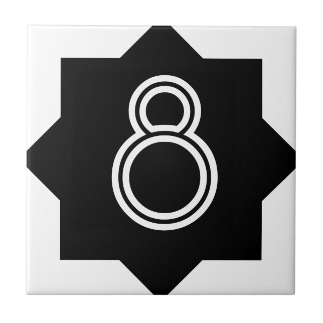 Carreau Nombre d'étoile d'art déco (Devant)