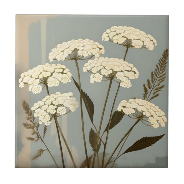Carreau Nostalgic Yarrow Botanical (Devant)