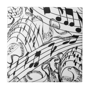 CARREAU NOTES DE MUSIQUE-TILE...