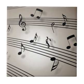 Carreau Notes musicales - Partition