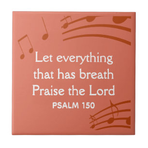 Carreau NOTES MUSICALES Personnalisées Terracotta Christia