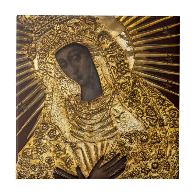 Carreau Notre-Dame de la Porte de l'Aube Lituanie (Devant)