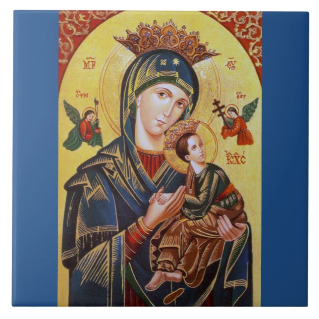 CARREAU NOTRE DAME OF PERPETUAL HELP ICON (Devant)