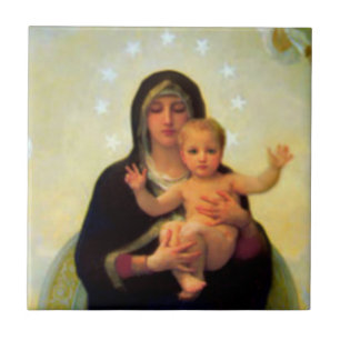 Carreau Notre Dame Vierge Marie et bébé Jésus Carrelage en