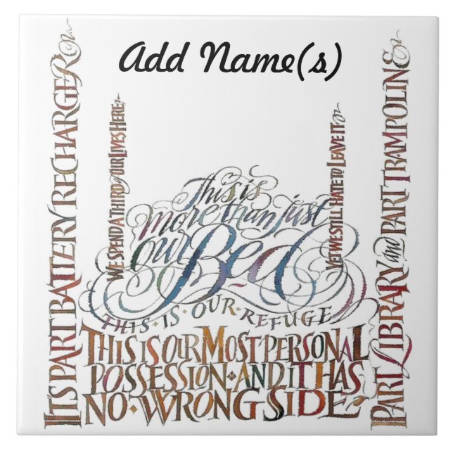 Carreau Notre Lit N'a Pas De Mauvais Côté (Devant)