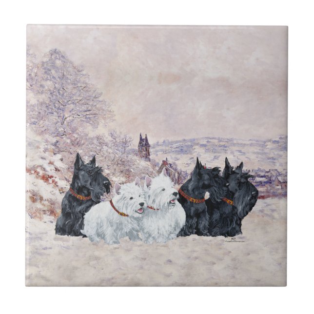 Carreau Nous cinq en hiver (Devant)