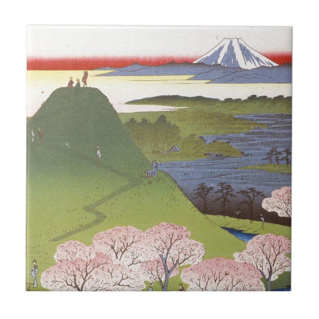 Carreau "Nouveau Fuji" Hiroshige (Devant)