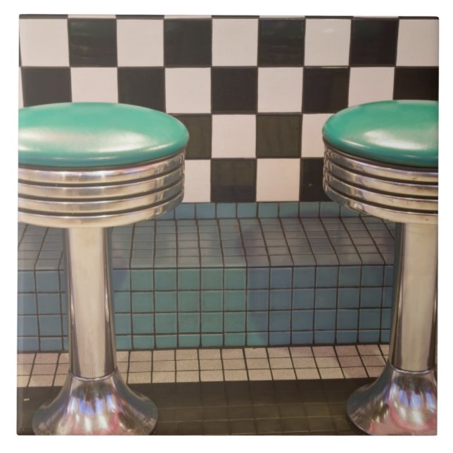 Carreau Nouveau-Mexique, Albuquerque. Le 66 Diner le long (Devant)
