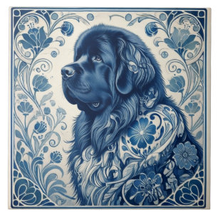 Carreau Nouveau Newfie bleu hollandais