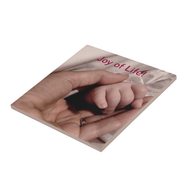 Carreau Nouvelle maman et bébé Joie de la vie (Côté)