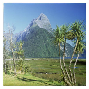 Carreau Nouvelle-Zélande, île du Sud, Mitre Peak,
