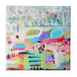 Carreau Nuages Abstraits<br><div class="desc">Nuages Abstraits par Karen Fields</div>