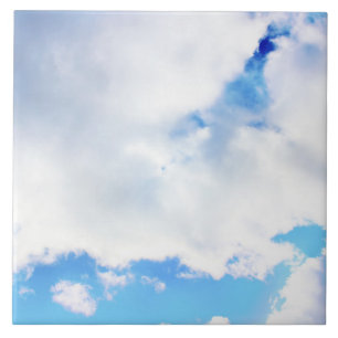 Carreau Nuages blancs et ciel bleu