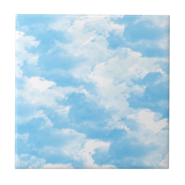Carreau Nuages Ciel Bleu (Devant)