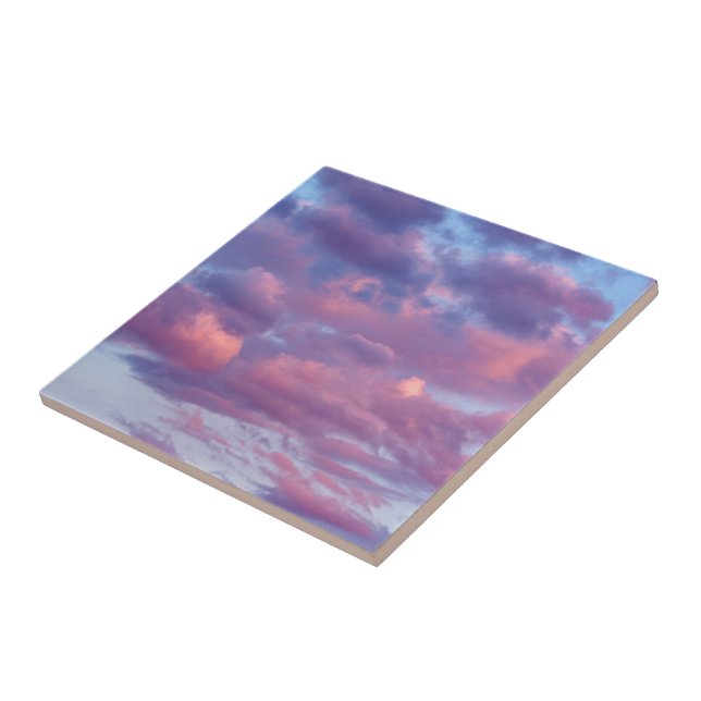 Carreau Nuages roses et violets (Côté)
