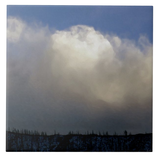 Carreau Nuages sur la crête (Devant)