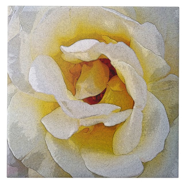 Carreau nuances de blanc au jaune (Devant)