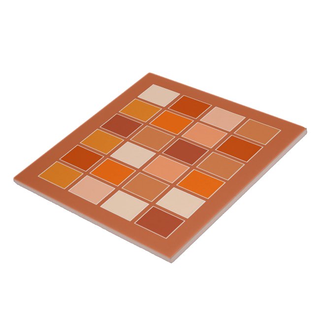 Carreau Nuances de blocs orange (Côté)