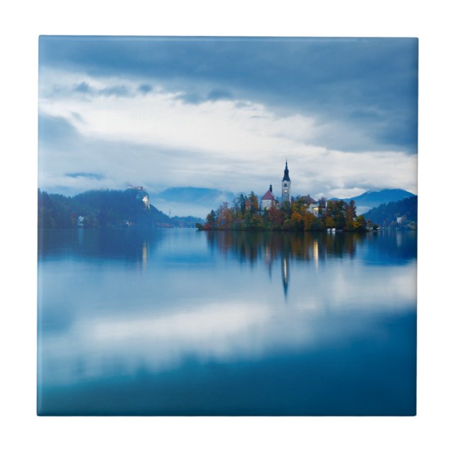 Carreau Nuit d'automne au lac Bled (Devant)