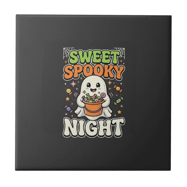 Carreau Nuit de chasse aux bonbons d'Halloween (Devant)