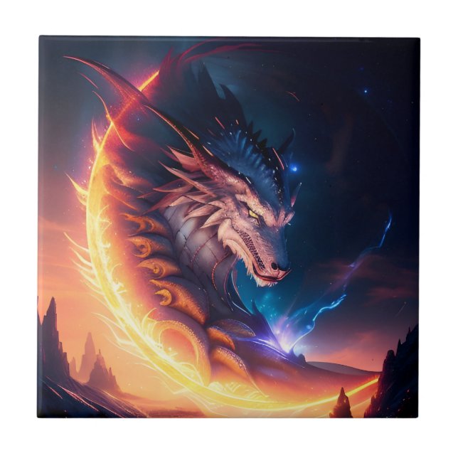 Carreau Nuit de feu Dragon Scape (Devant)