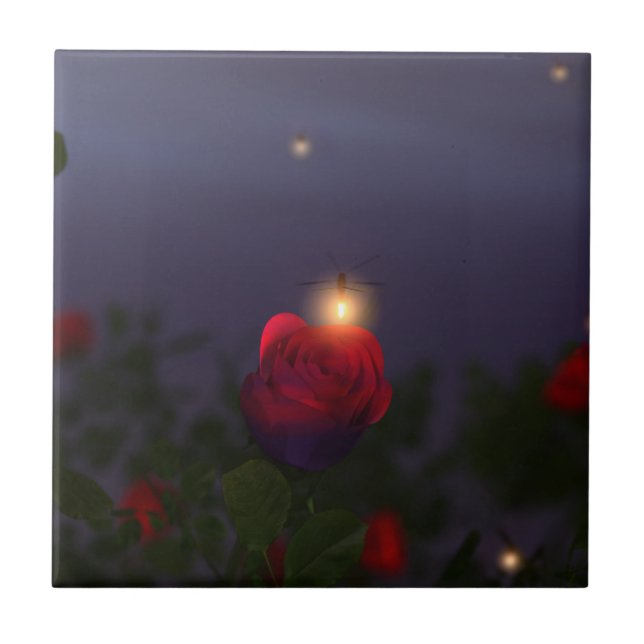 Carreau Nuit d'été Carrelage décoratif / Trivet (Devant)