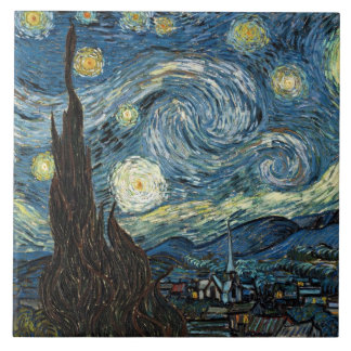 Carreau Nuit étoilée par Vincent van Gogh