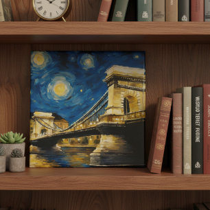 Carreau Nuit étoilée sur le Danube
