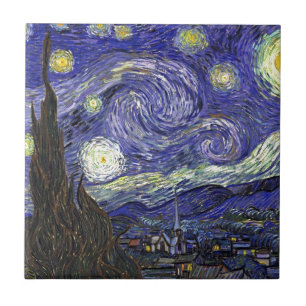 Carreau Nuit étoilée, Vincent Van Gogh.