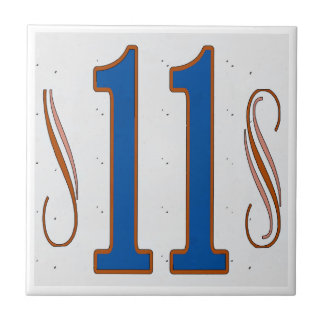 Carreau Numéro de maison 11